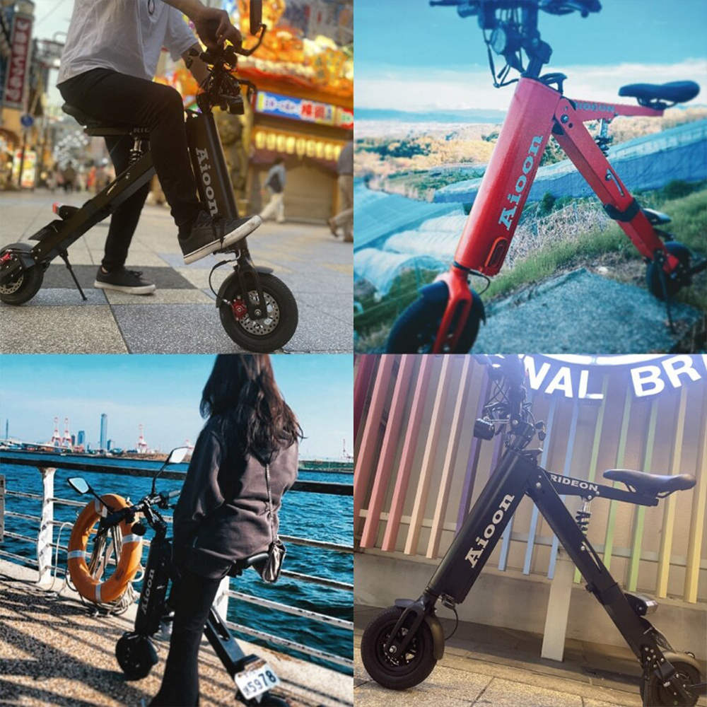 【期間限定プレゼント付!】「Aioon-アイオーン-」常識外れ!公道走行可能な電動バイク・折りたたみSTYLISH EV BIKE